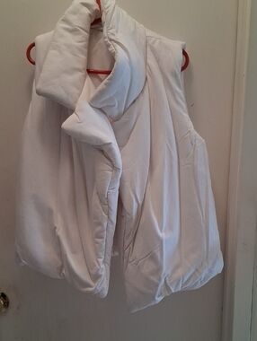 Norma Kamali White Sleeping Bag Puffer Vest